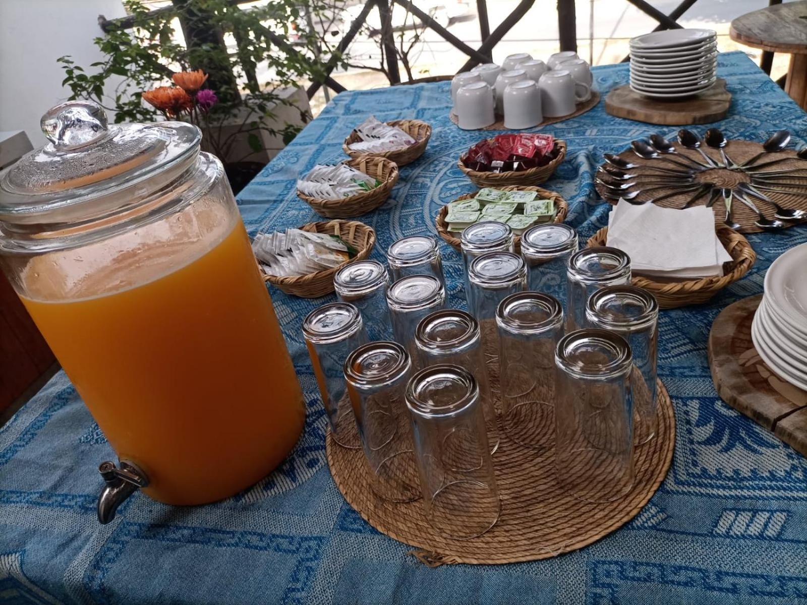 Mio Tulum Hotel Boutique 外观 照片 A typical breakfast in Morocco